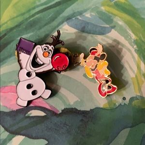 Disney Pins•Olaf Pin•Mickey Mouse Pin